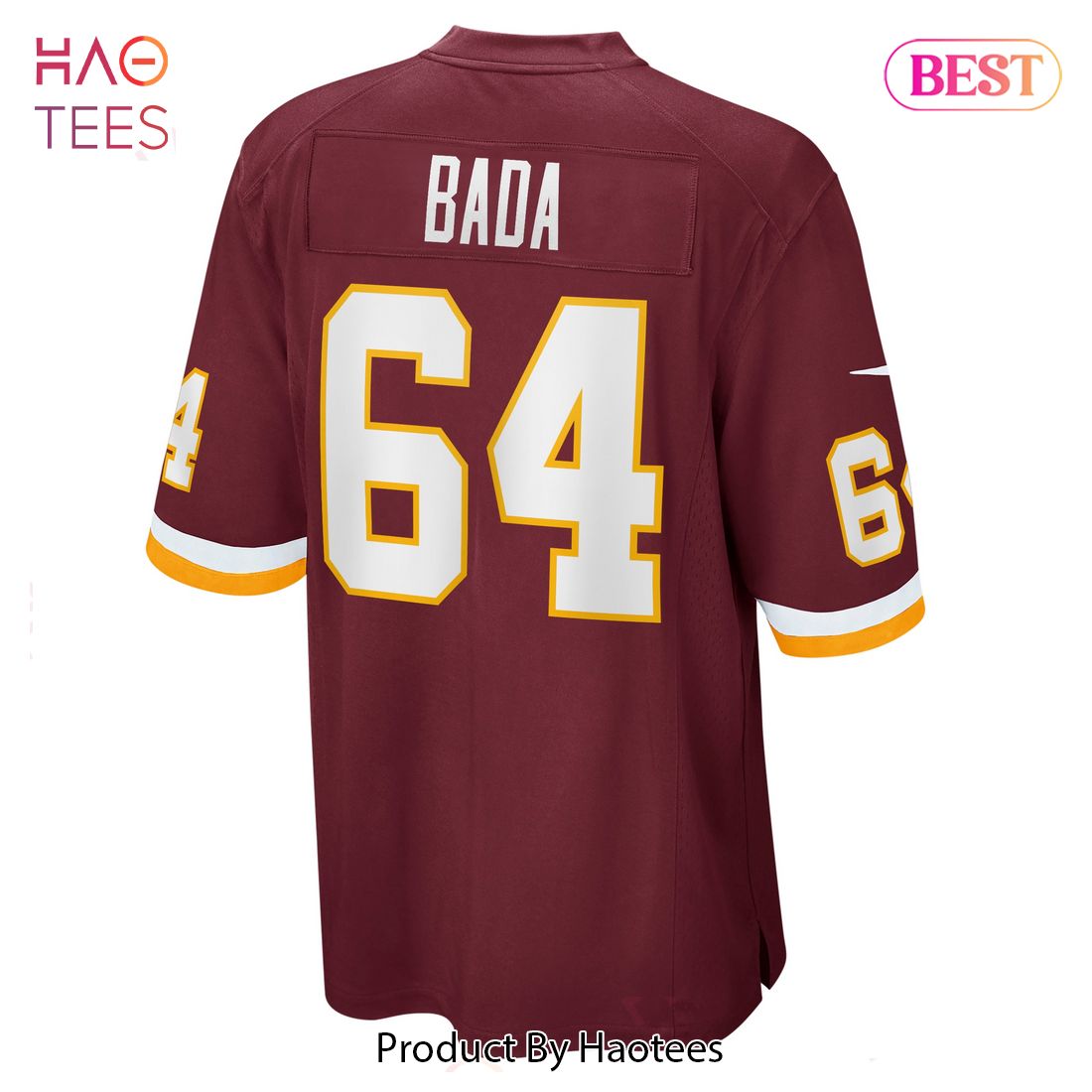 David Bada Washington Football Team Nike Game Player Jersey Burgundy