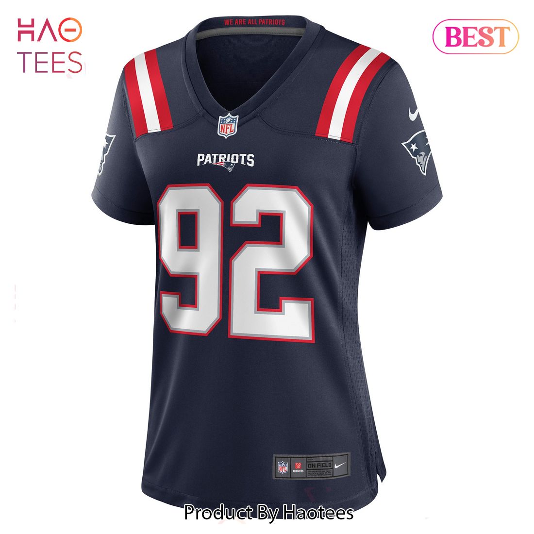 Davon Godchaux New England Patriots Nike Women’s Game Jersey Navy Luxury Store