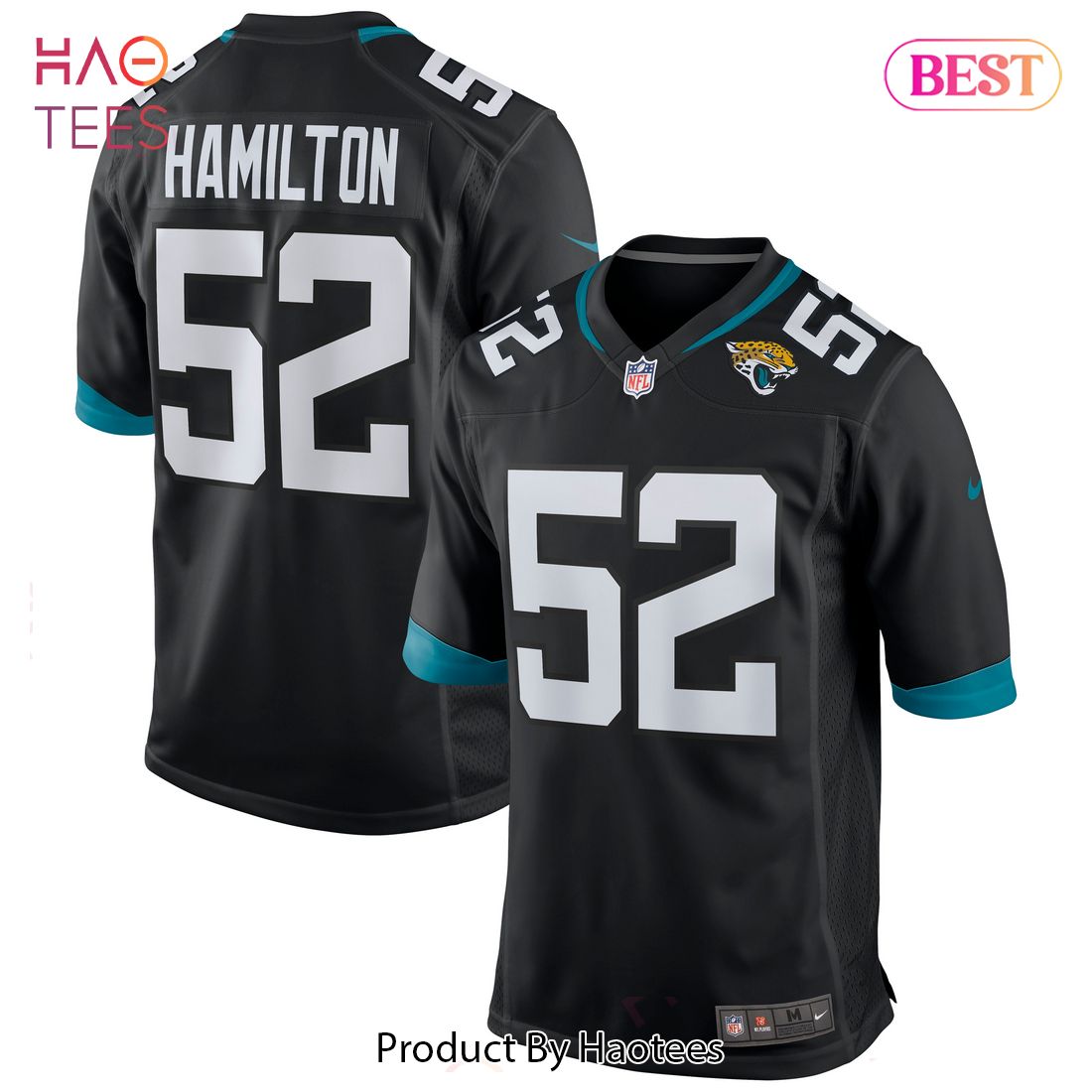 DaVon Hamilton Jacksonville Jaguars Nike Game Jersey Black