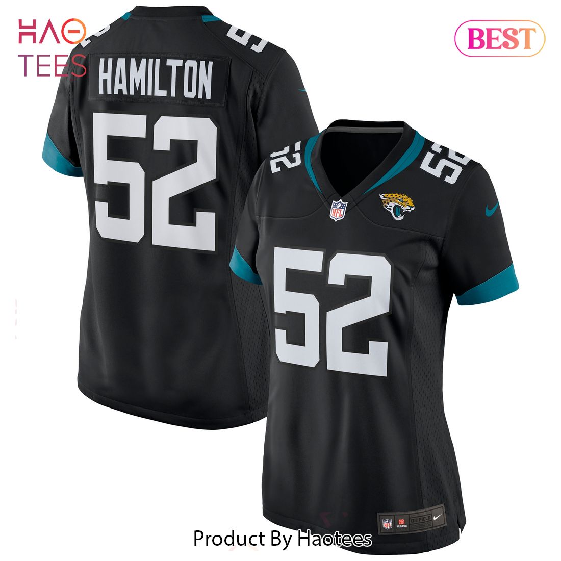 DaVon Hamilton Jacksonville Jaguars Nike Women’s Game Jersey Black Luxury Store