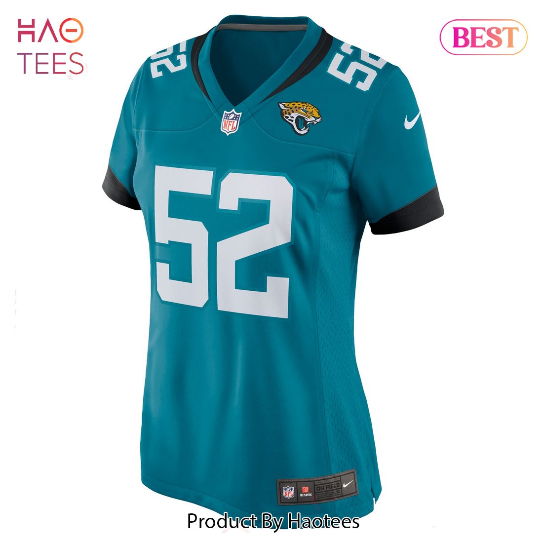 DaVon Hamilton Jacksonville Jaguars Nike Women’s Game Jersey Teal Luxury Store