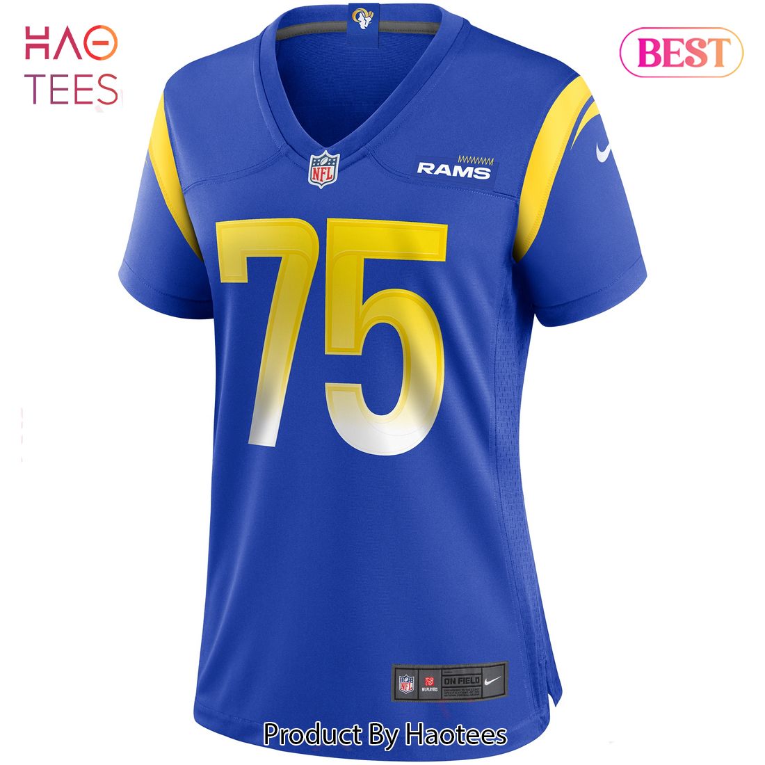 Deacon Jones Los Angeles Rams Nike Women’s Game Retired Player Jersey Royal Luxury Store