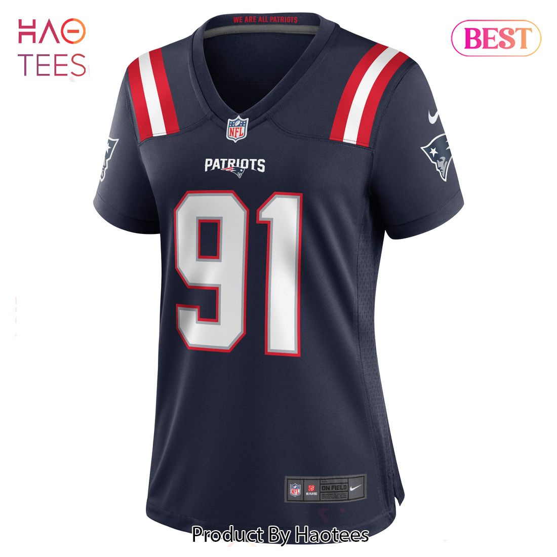 Deatrich Wise Jr. New England Patriots Nike Women’s Game Jersey Navy Luxury Store