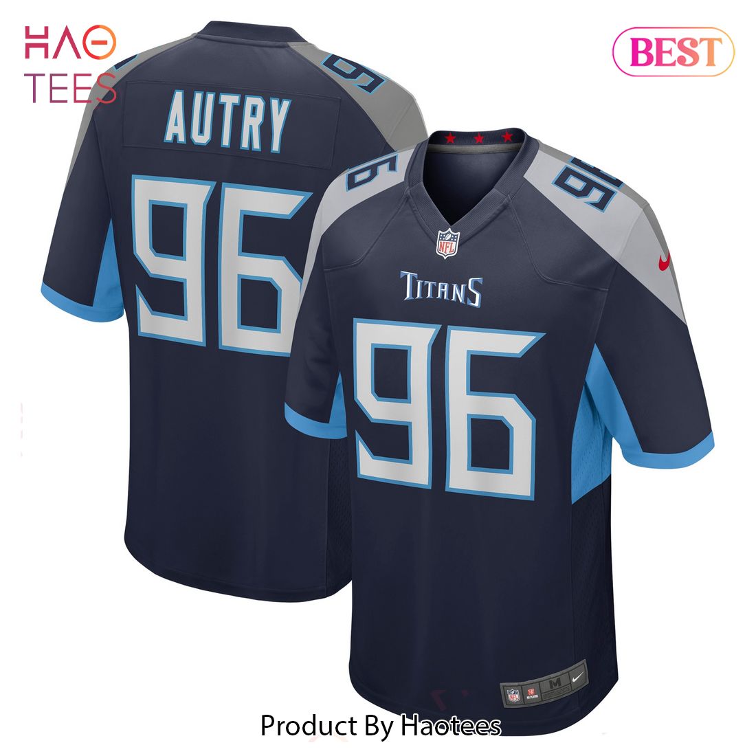 Denico Autry Tennessee Titans Nike Game Jersey Navy