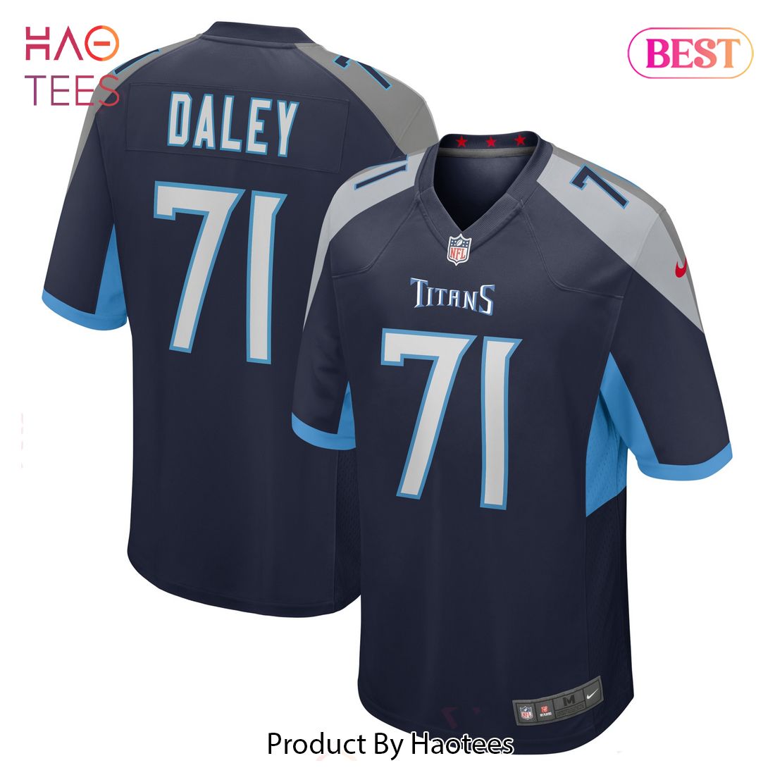 Dennis Daley Tennessee Titans Nike Game Player Jersey Navy