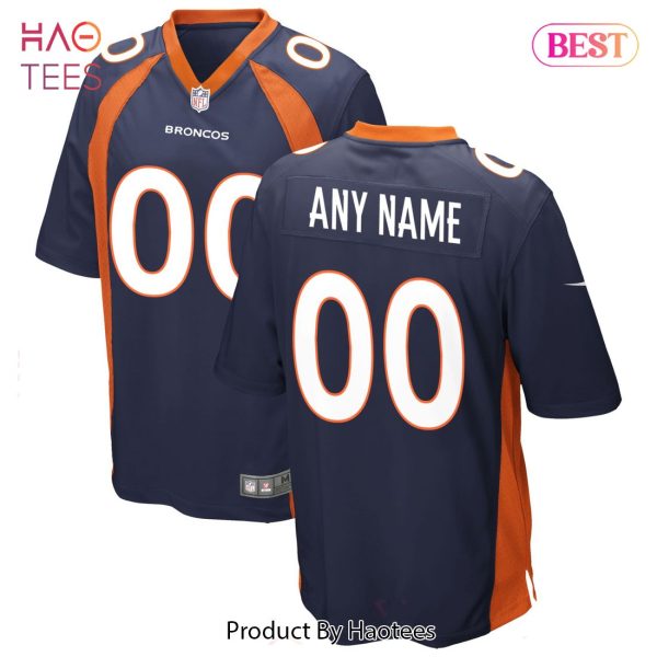 Denver Broncos Nike Alternate Custom Game Jersey Navy