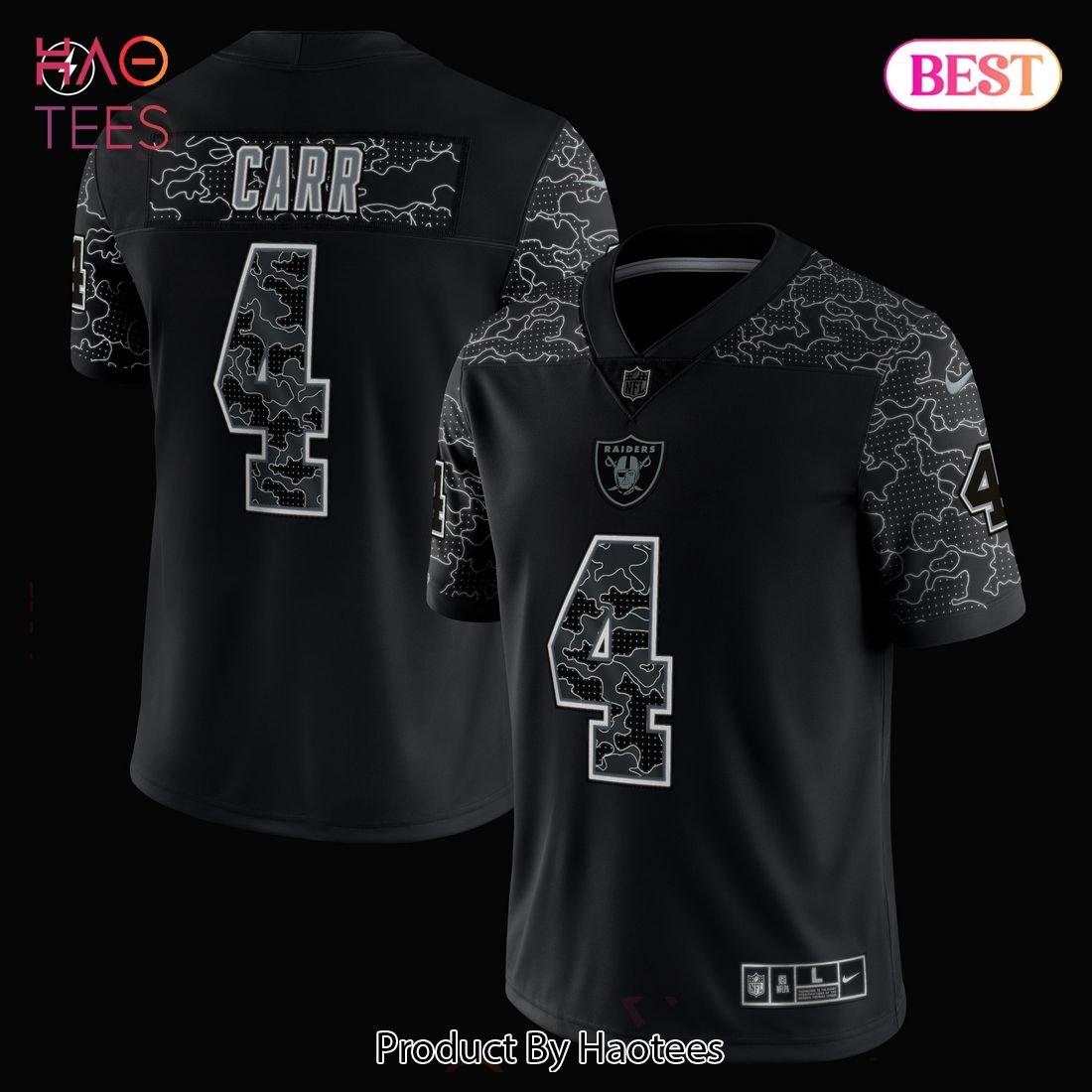 Derek Carr Las Vegas Raiders Nike RFLCTV Limited Jersey Black Luxury Store