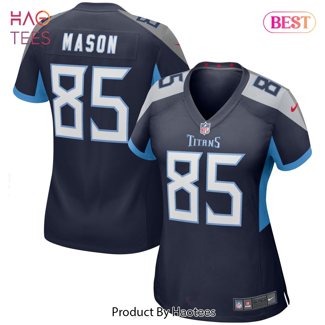 Derrick Mason Tennessee Titans Nike Women’s Game Retired Player Jersey Navy Luxury Store