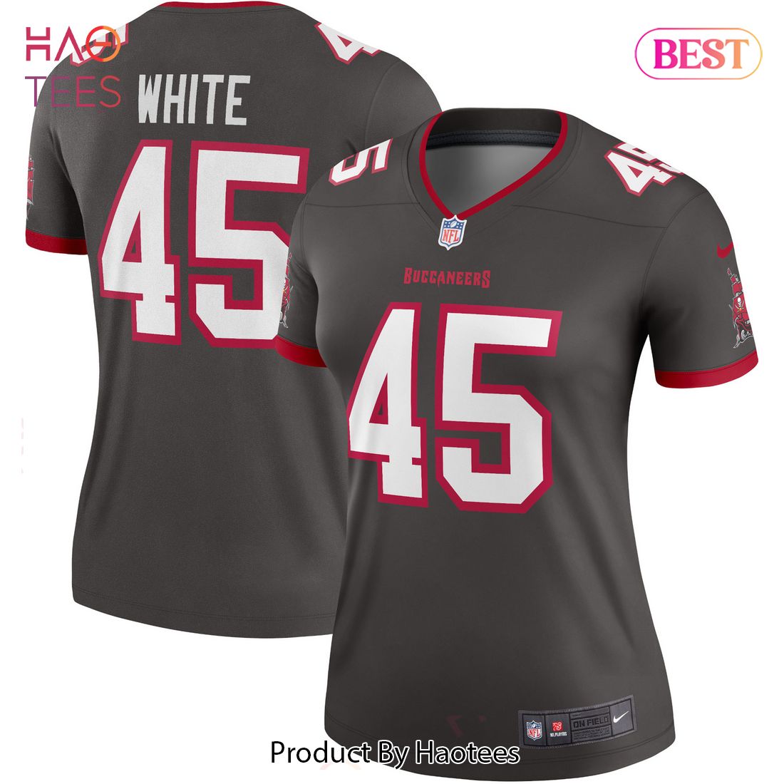 Devin White Tampa Bay Buccaneers Nike Women’s Alternate Legend Jersey Pewter Luxury Store