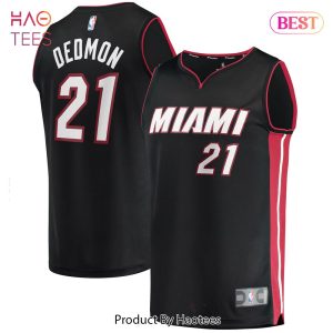 Dewayne Dedmon Miami Heat Fanatics Branded 2021 22 Fast Break Replica Jersey Icon Edition Black