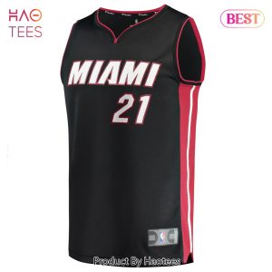Dewayne Dedmon Miami Heat Fanatics Branded 2021 22 Fast Break Replica Jersey Icon Edition Black