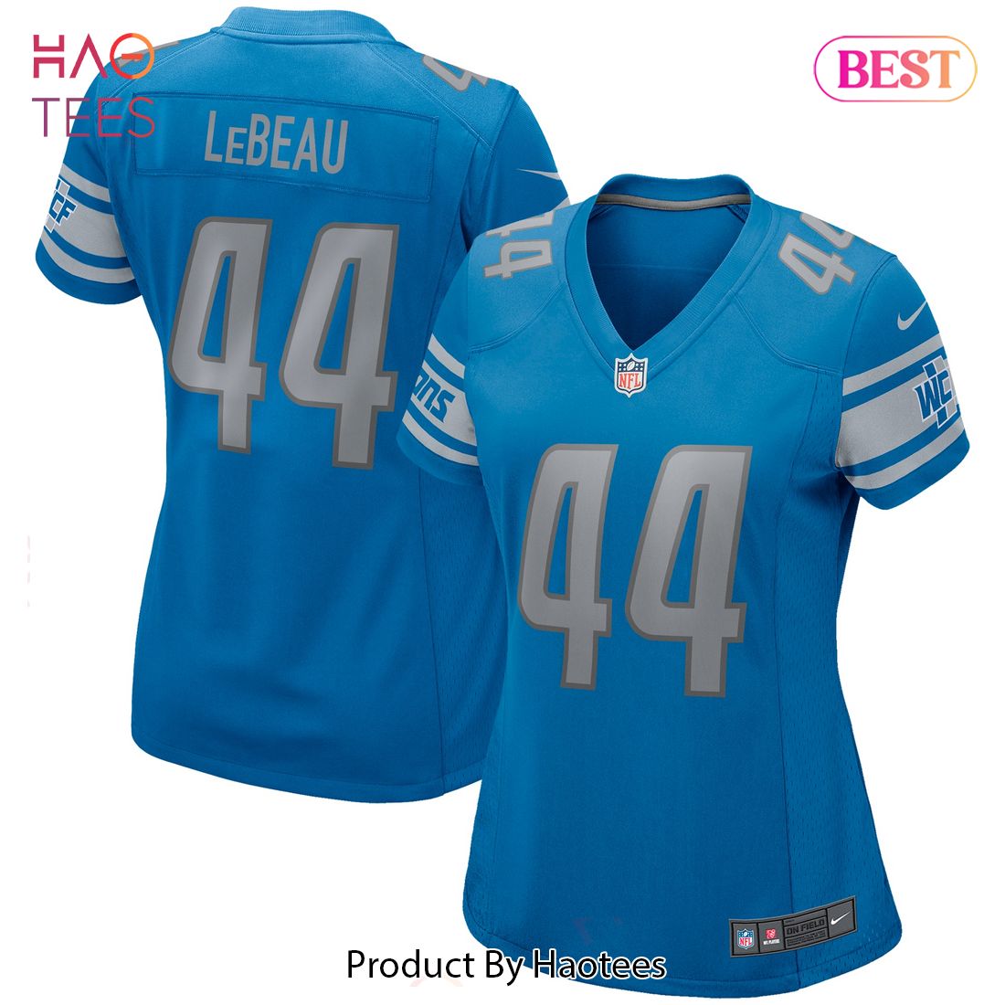 Dick LeBeau Detroit Lions Nike Women’s Game Retired Player Jersey Blue