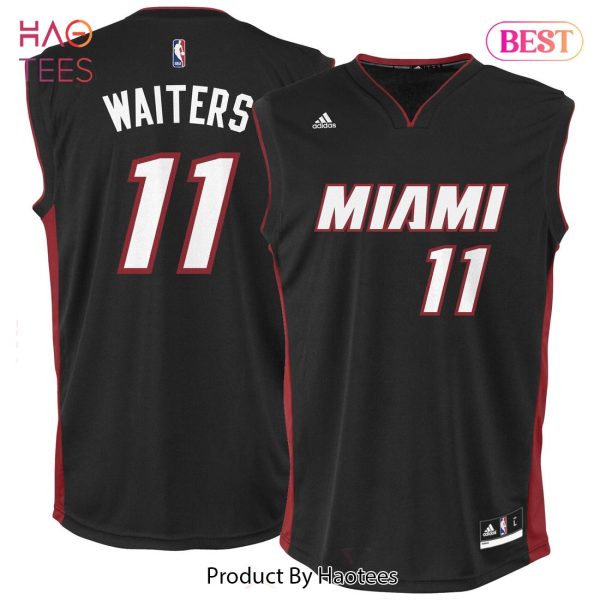 Dion Waiters Miami Heat adidas Road Replica Jersey Black