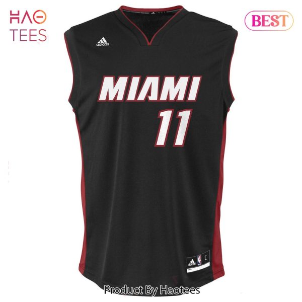 Dion Waiters Miami Heat adidas Road Replica Jersey Black