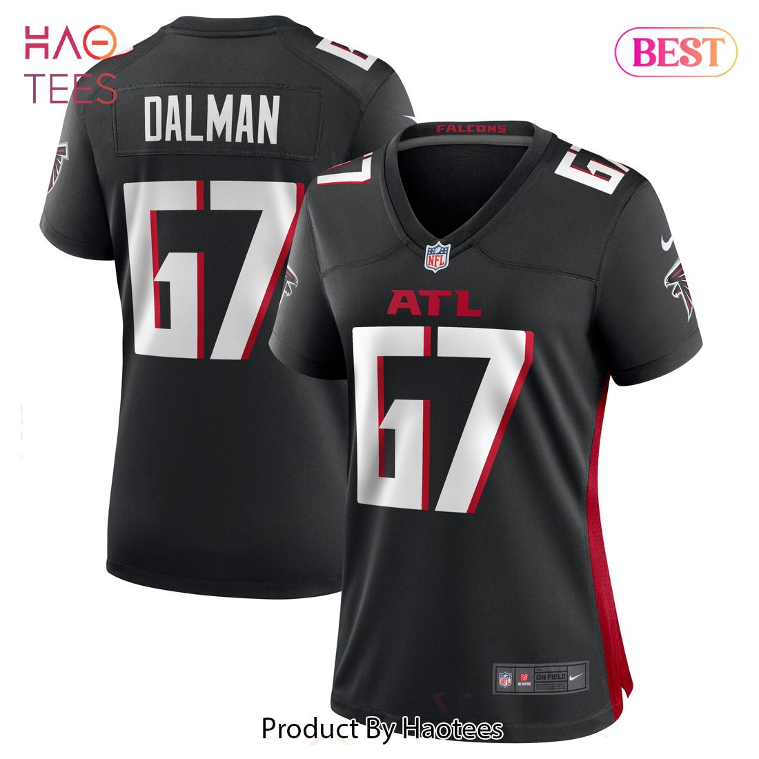 Drew Dalman Atlanta Falcons Nike Women’s Game Jersey Black