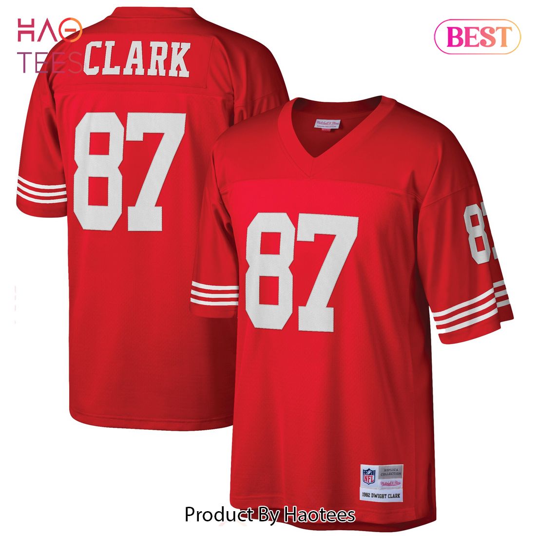 Dwight Clark San Francisco 49ers Mitchell & Ness Retired Player Legacy Replica Jersey Scarlet