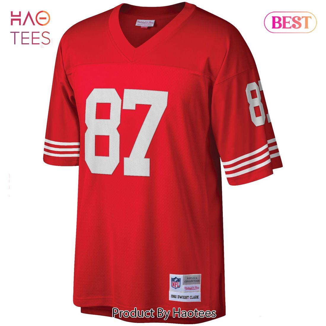 Dwight Clark San Francisco 49ers Mitchell & Ness Retired Player Legacy Replica Jersey Scarlet Dwight Clark San Francisco 49ers Mitchell & Ness Retired Player Legacy Replica Jersey Scarlet