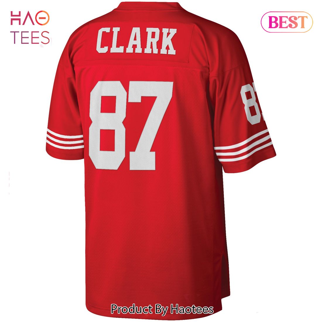 Dwight Clark San Francisco 49ers Mitchell & Ness Retired Player Legacy Replica Jersey Scarlet Dwight Clark San Francisco 49ers Mitchell & Ness Retired Player Legacy Replica Jersey Scarlet