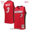 Dwyane Wade Miami Heat Mitchell & Ness 2005-06 Hardwood Classics Authentic Jersey Red Dwyane Wade Miami Heat Mitchell & Ness 2005-06 Hardwood Classics Authentic Jersey Red