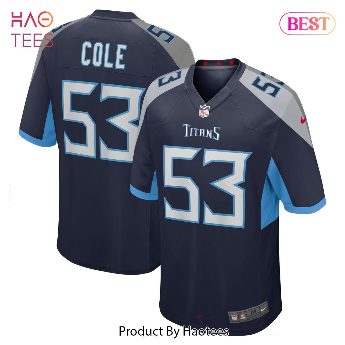 Dylan Cole Tennessee Titans Nike Game Player Jersey Navy