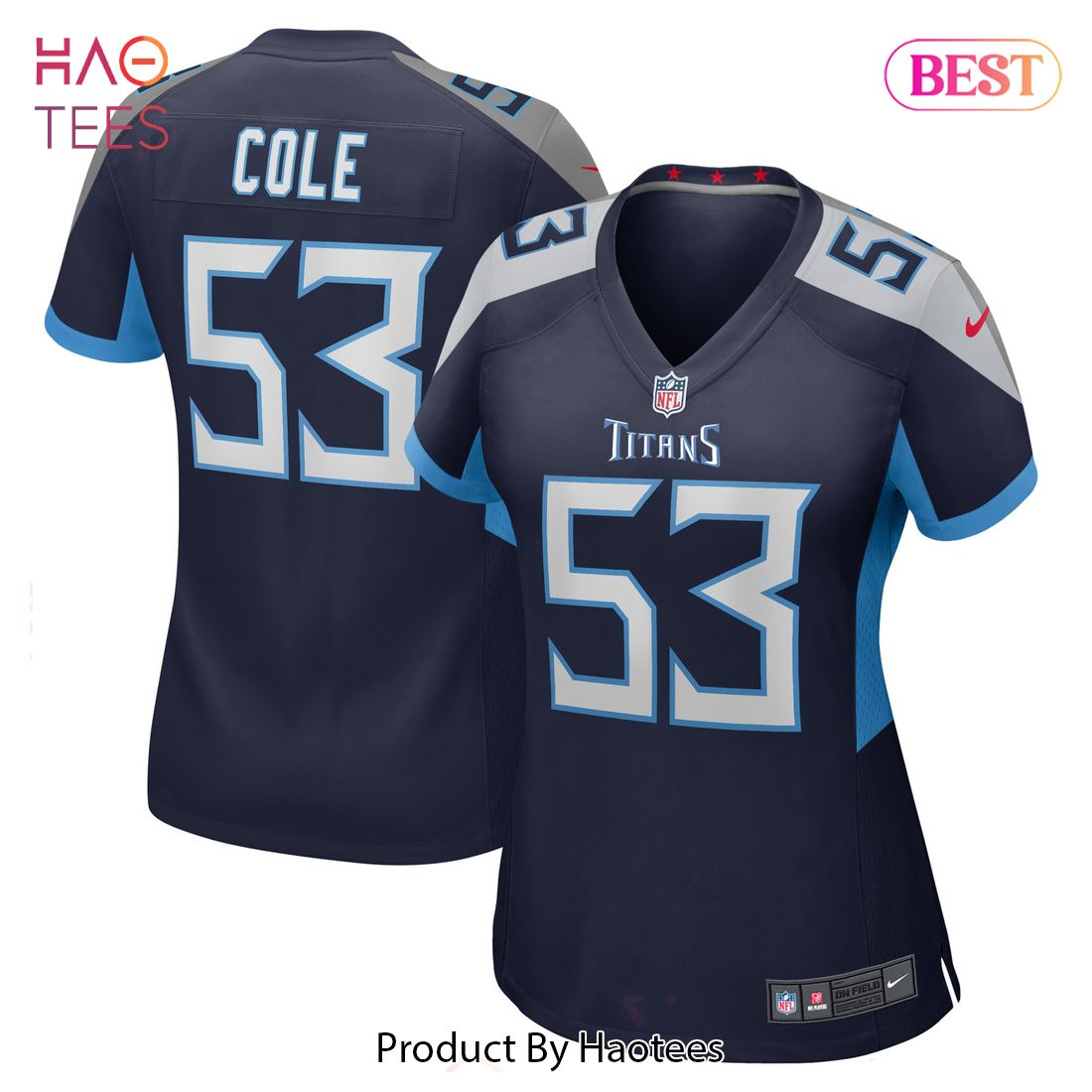 Dylan Cole Tennessee Titans Nike Women's Game Player Jersey Navy