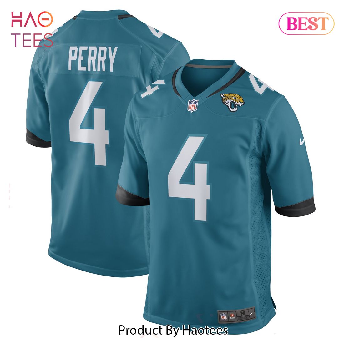 E.J. Perry Jacksonville Jaguars Nike Game Player Jersey Teal