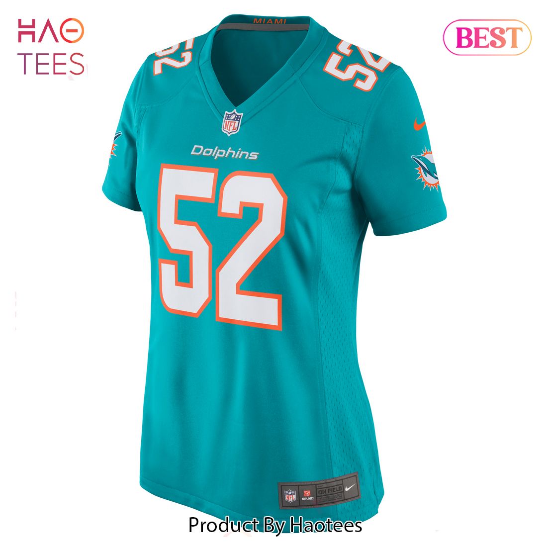 Elandon Roberts Miami Dolphins Nike Women’s Game Player Jersey Aqua Luxury Store