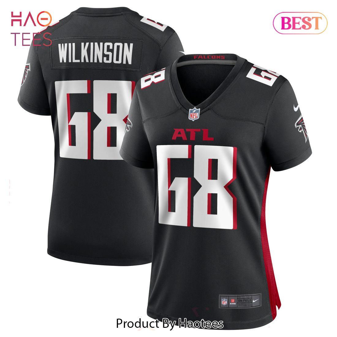 Elijah Wilkinson Atlanta Falcons Nike Women’s Game Jersey Black