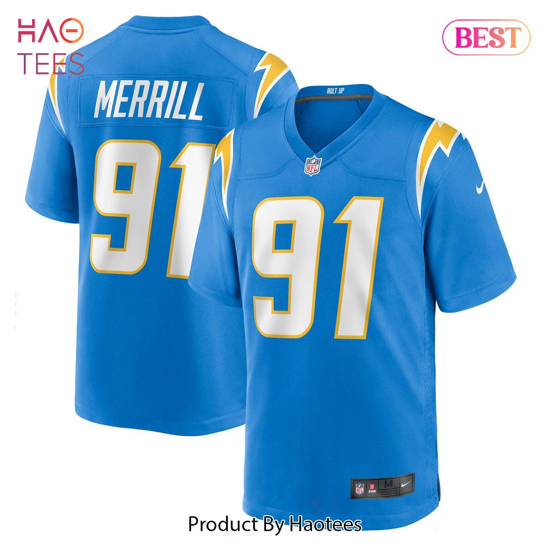 Forrest Merrill Los Angeles Chargers Nike Player Game Jersey Powder Blue