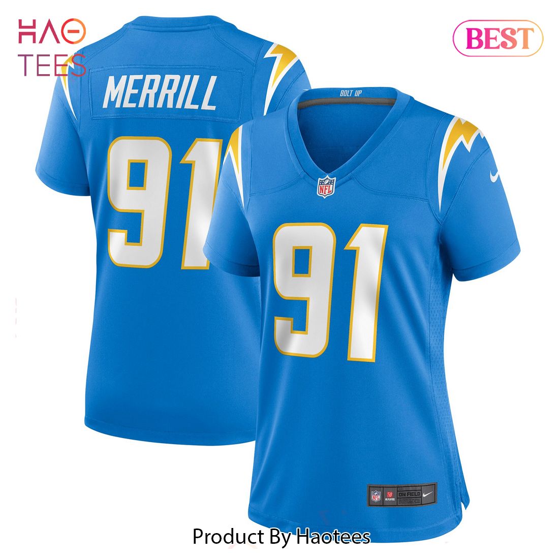 Forrest Merrill Los Angeles Chargers Nike Women's Player Game Jersey Powder Blue
