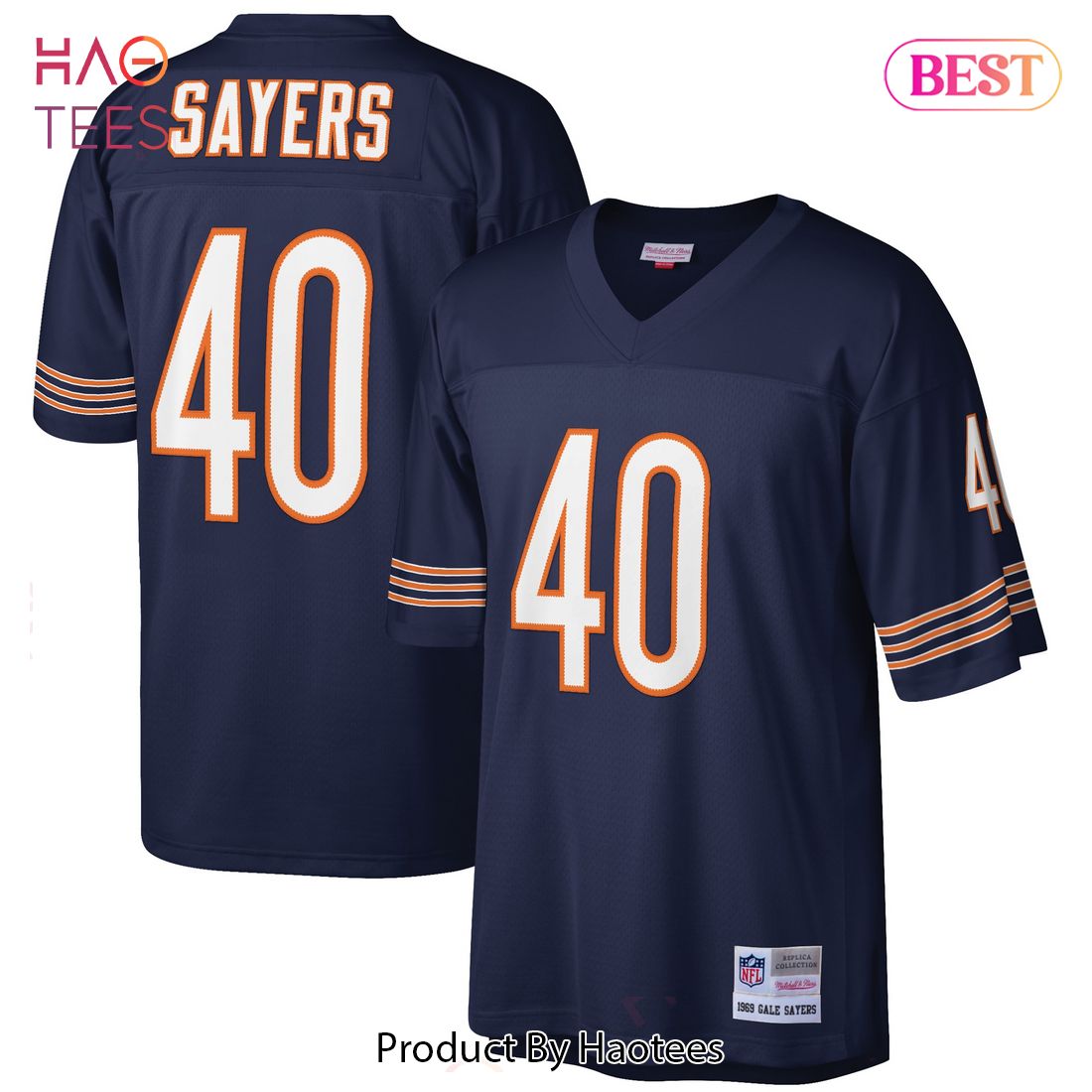 Gale Sayers Chicago Bears Mitchell & Ness Retired Player Legacy Replica Jersey Navy