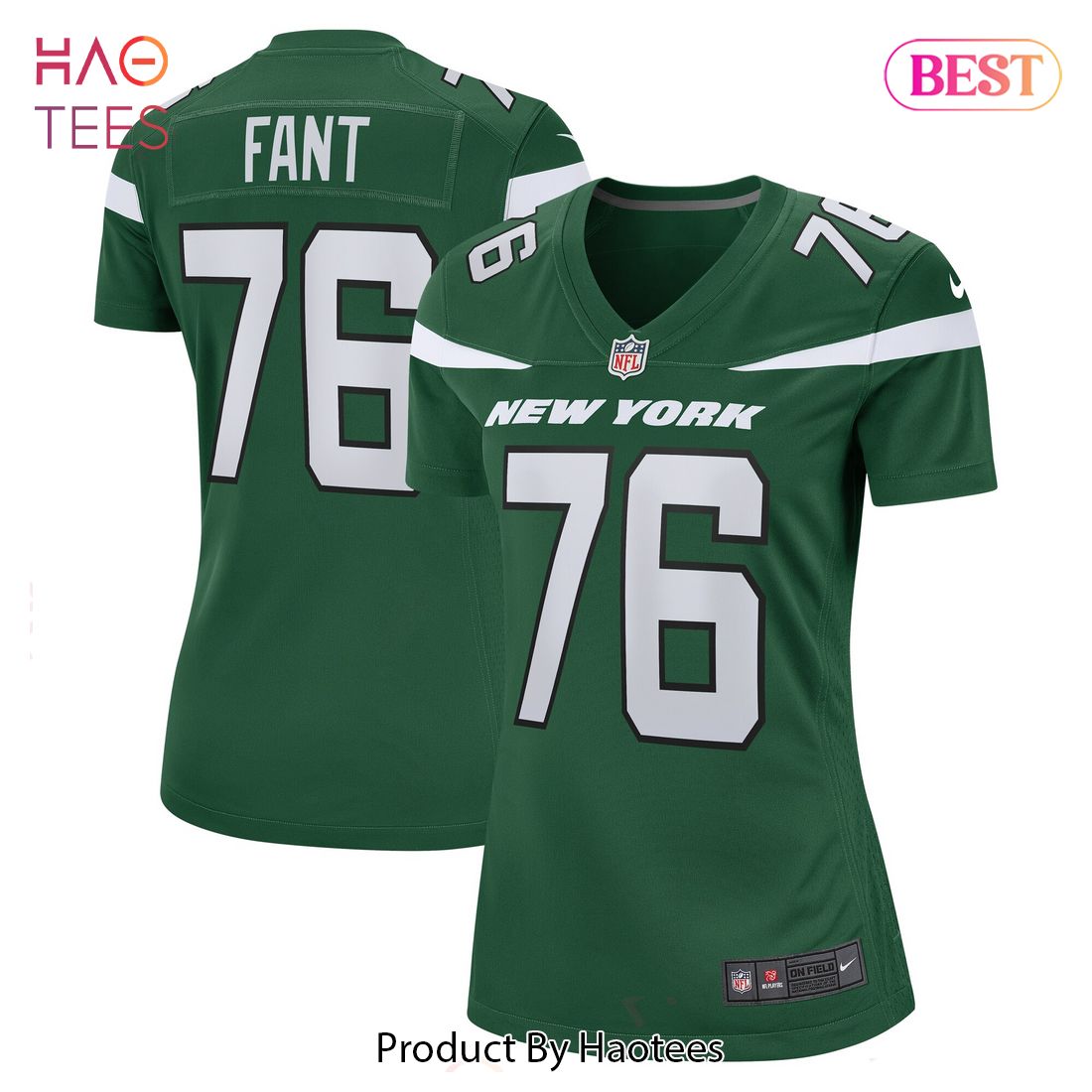 George Fant New York Jets Nike Women's Game Jersey Gotham Green