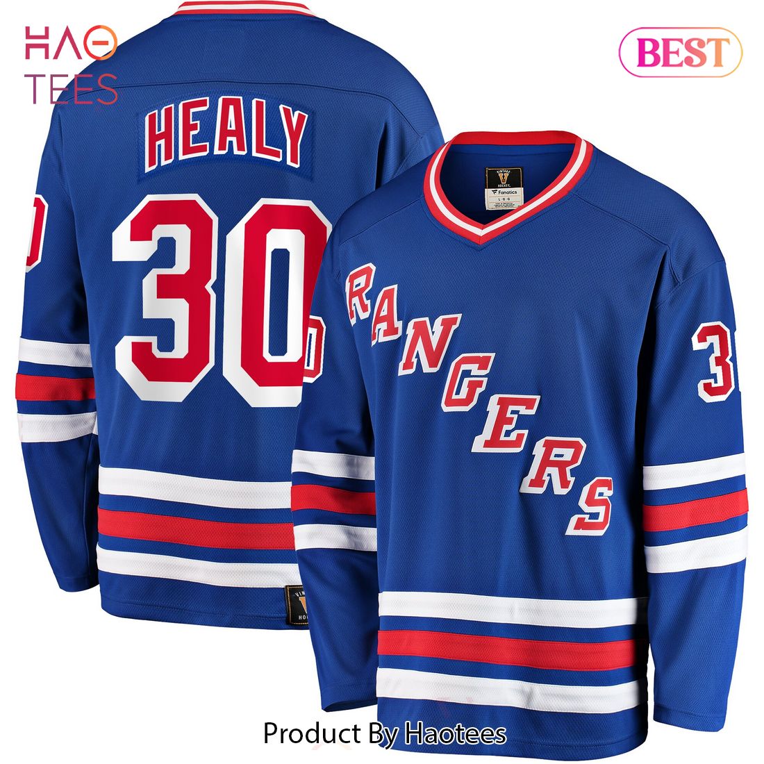 Glenn Healy New York Rangers Fanatics Branded Premier Breakaway Retired Player Jersey Blue