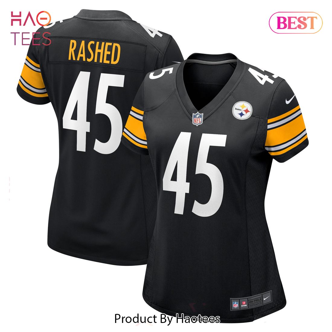 Hamilcar Rashed Jr. Pittsburgh Steelers Nike Women’s Game Player Jersey Black Luxury Store