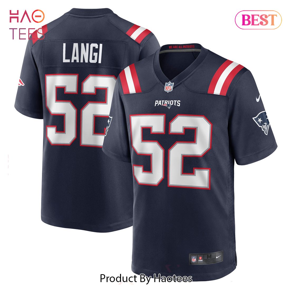 Harvey Langi New England Patriots Nike Game Player Jersey Navy