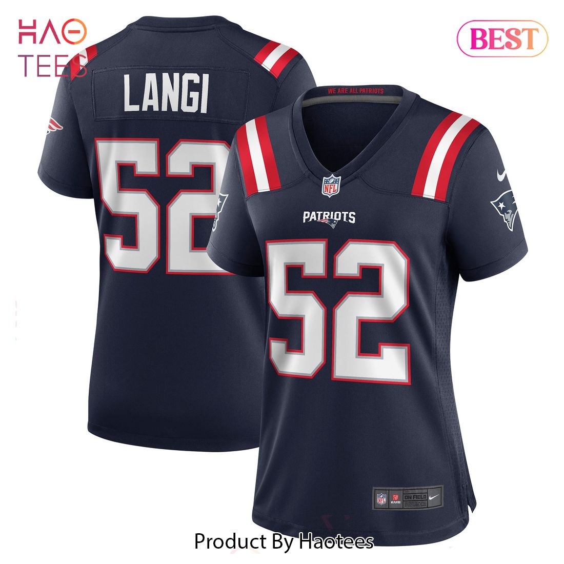Harvey Langi New England Patriots Nike Women’s Game Player Jersey Navy