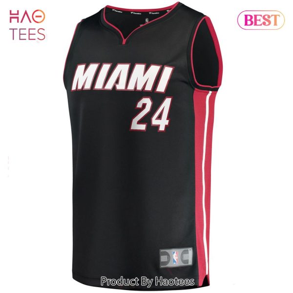 Haywood Highsmith Miami Heat Fanatics Branded 2021 22 Fast Break Replica Jersey Icon Edition Black