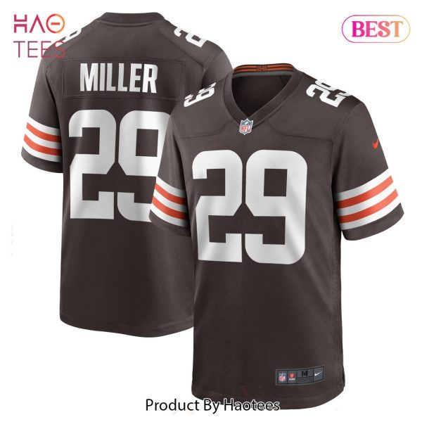 Herb Miller Cleveland Browns Nike Game Player Jersey Brown