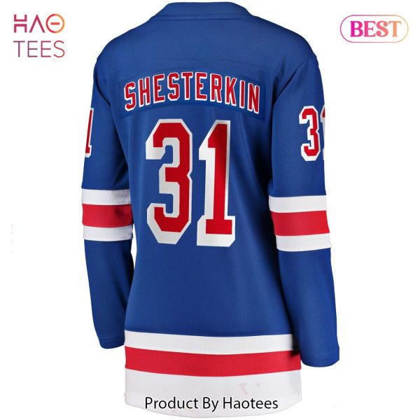 Igor Shesterkin New York Rangers Fanatics Branded Women’s Home Breakaway Jersey Blue