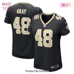 J.T. Gray New Orleans Saints Nike Women’s Game Jersey Black J.T. Gray New Orleans Saints Nike Women’s Game Jersey Black