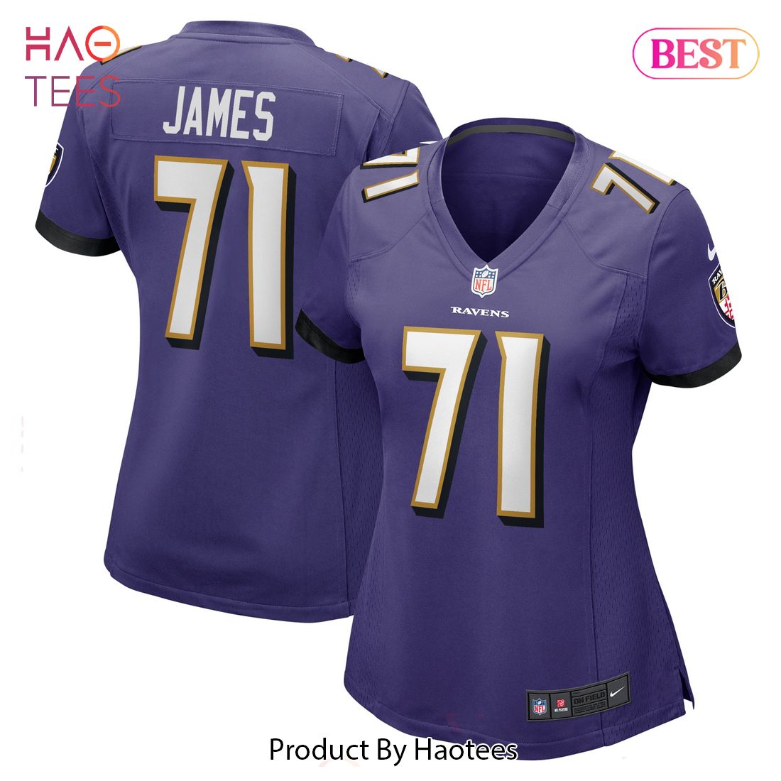 Ja’Wuan James Baltimore Ravens Nike Women’s Player Game Jersey Purple