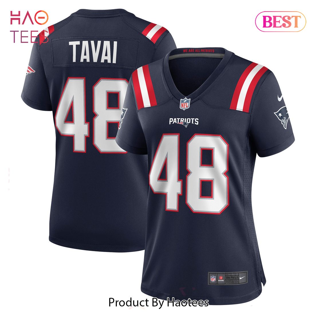 Jahlani Tavai New England Patriots Nike Women’s Game Player Jersey Navy