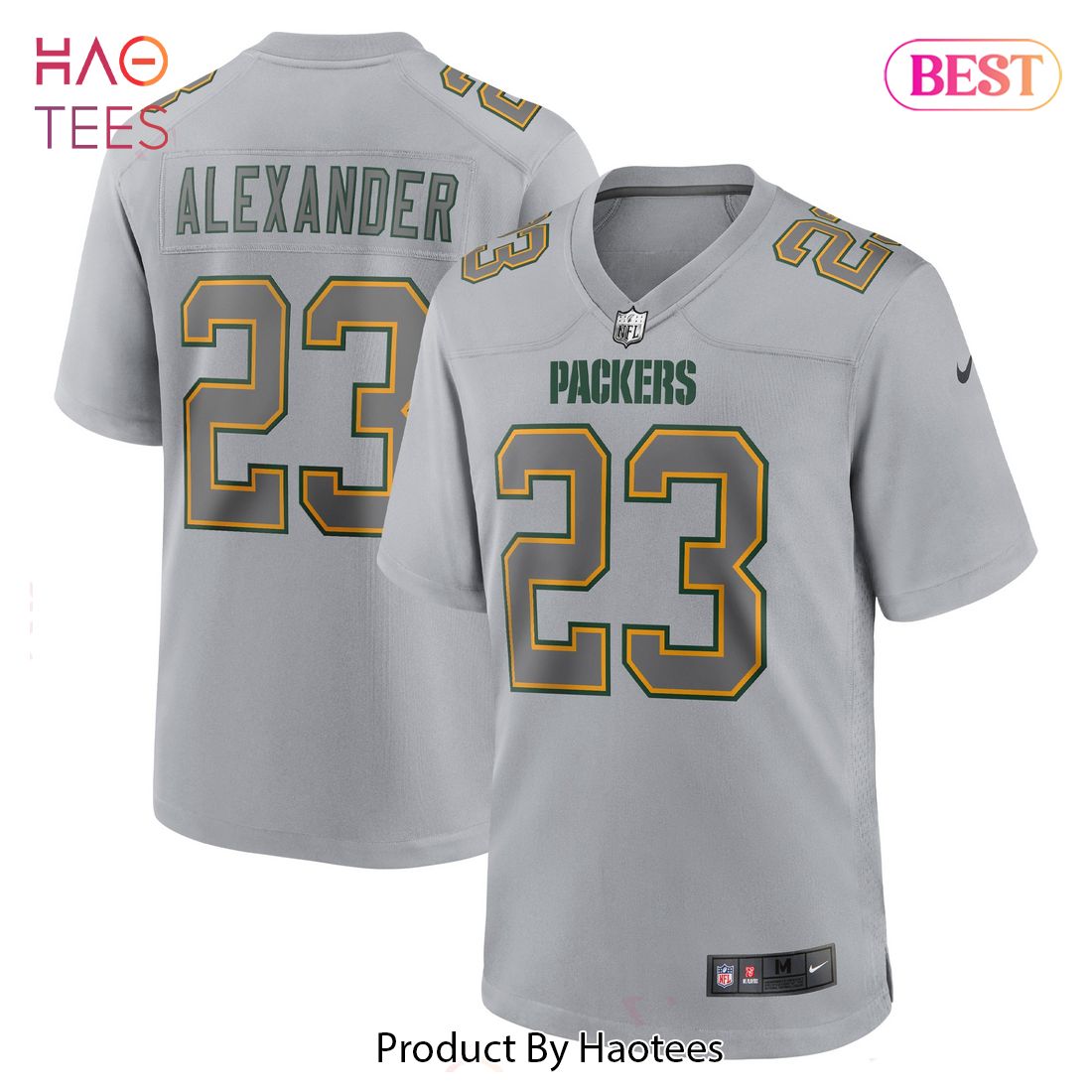 Jaire Alexander Green Bay Packers Nike Atmosphere Fashion Game Jersey Gray