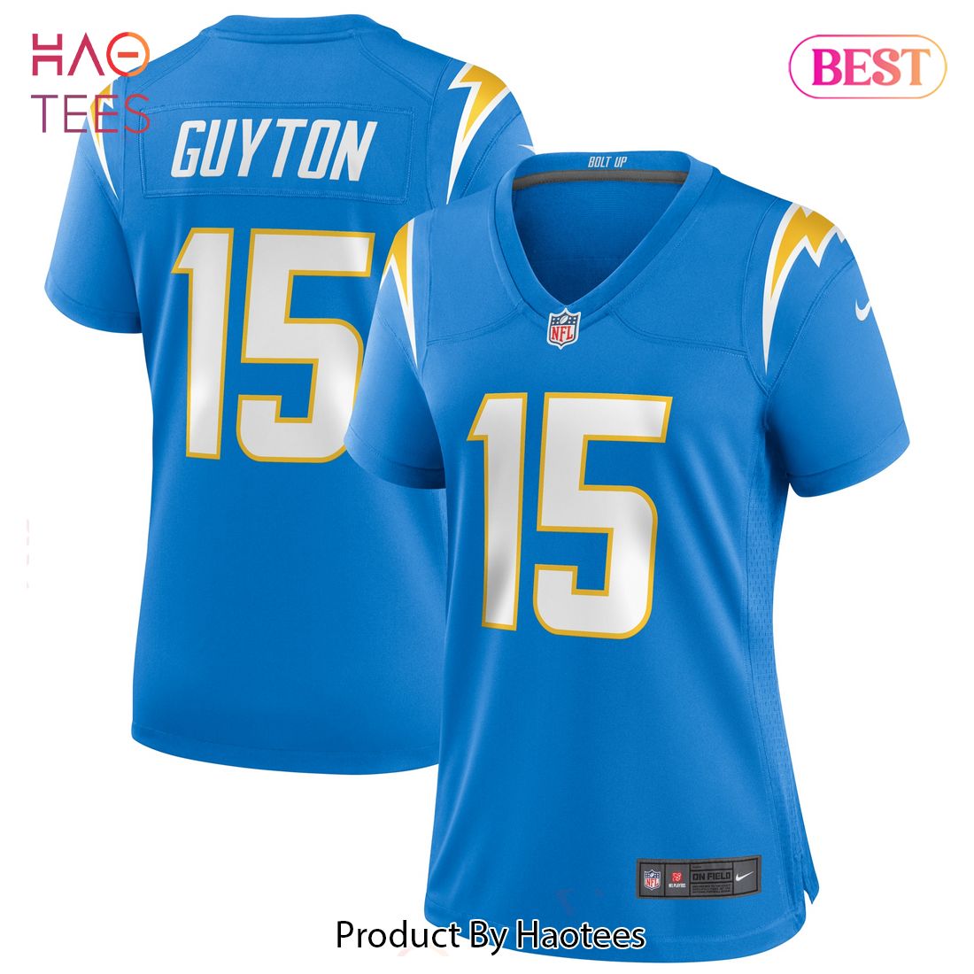 Jalen Guyton Los Angeles Chargers Nike Women’s Player Game Jersey Powder Blue Luxury Store