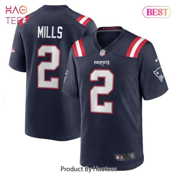 Jalen Mills New England Patriots Nike Game Player Jersey Navy