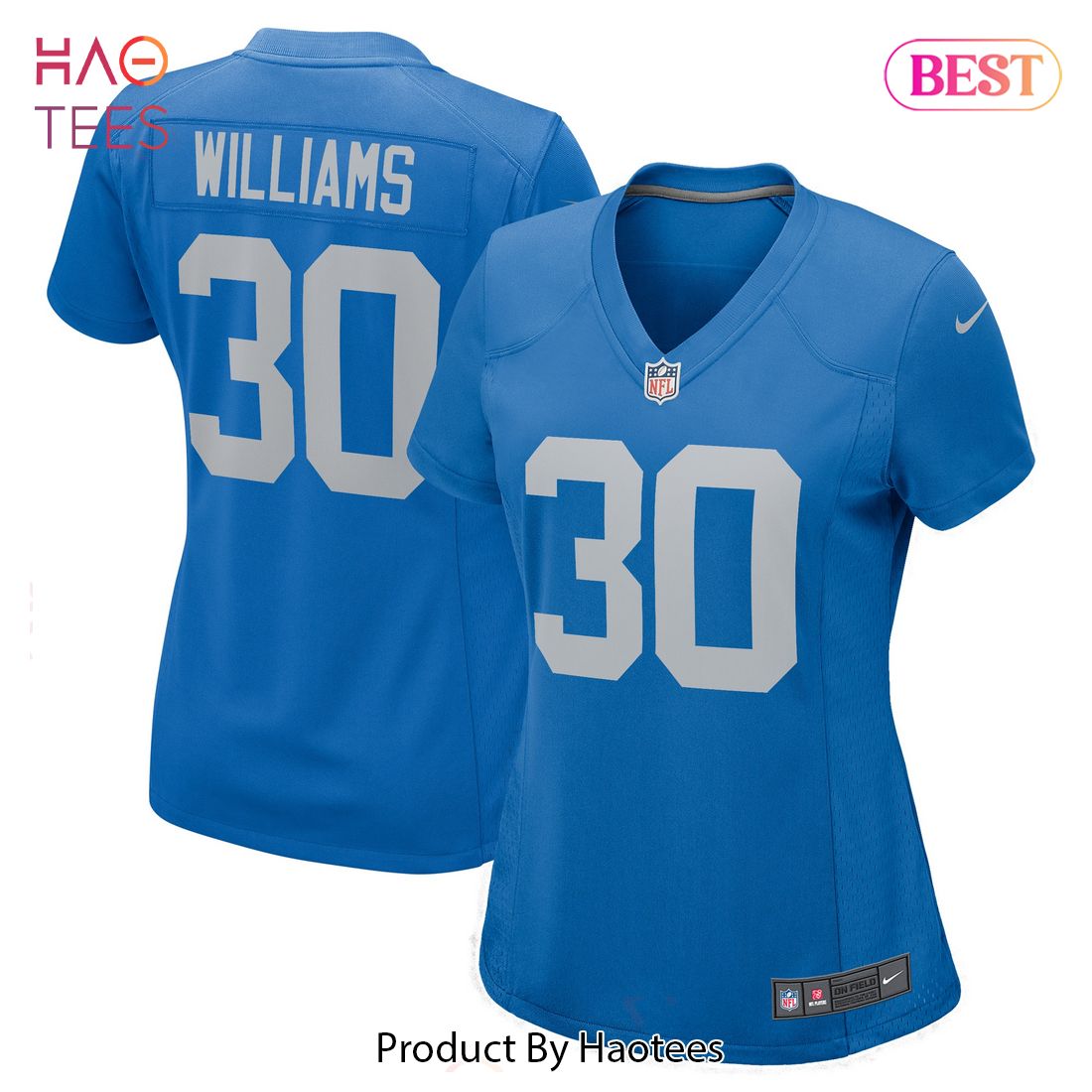 Jamaal Williams Detroit Lions Nike Women's Player Game Jersey White