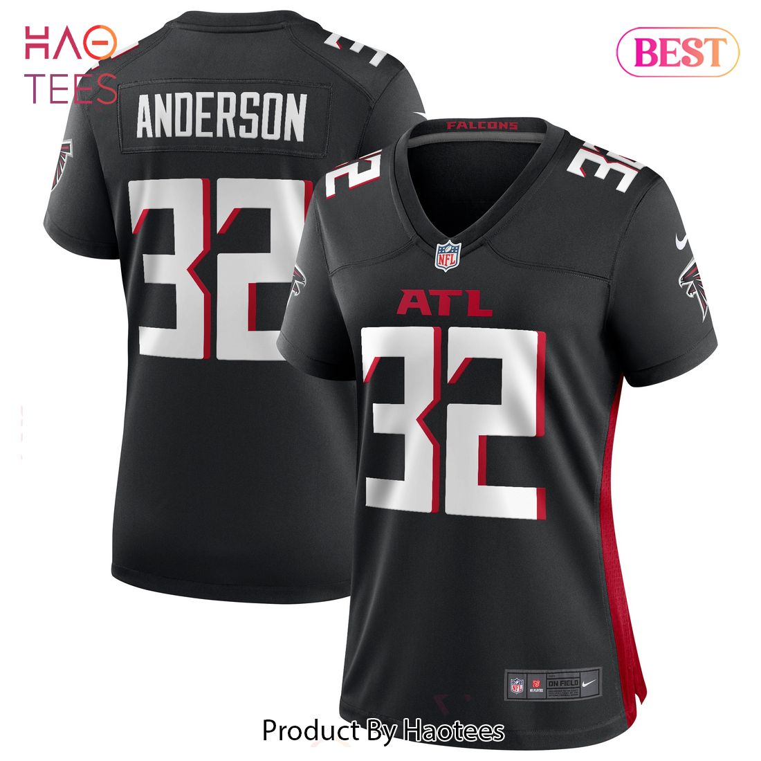 Jamal Anderson Atlanta Falcons Nike Women’s Game Retired Player Jersey Black