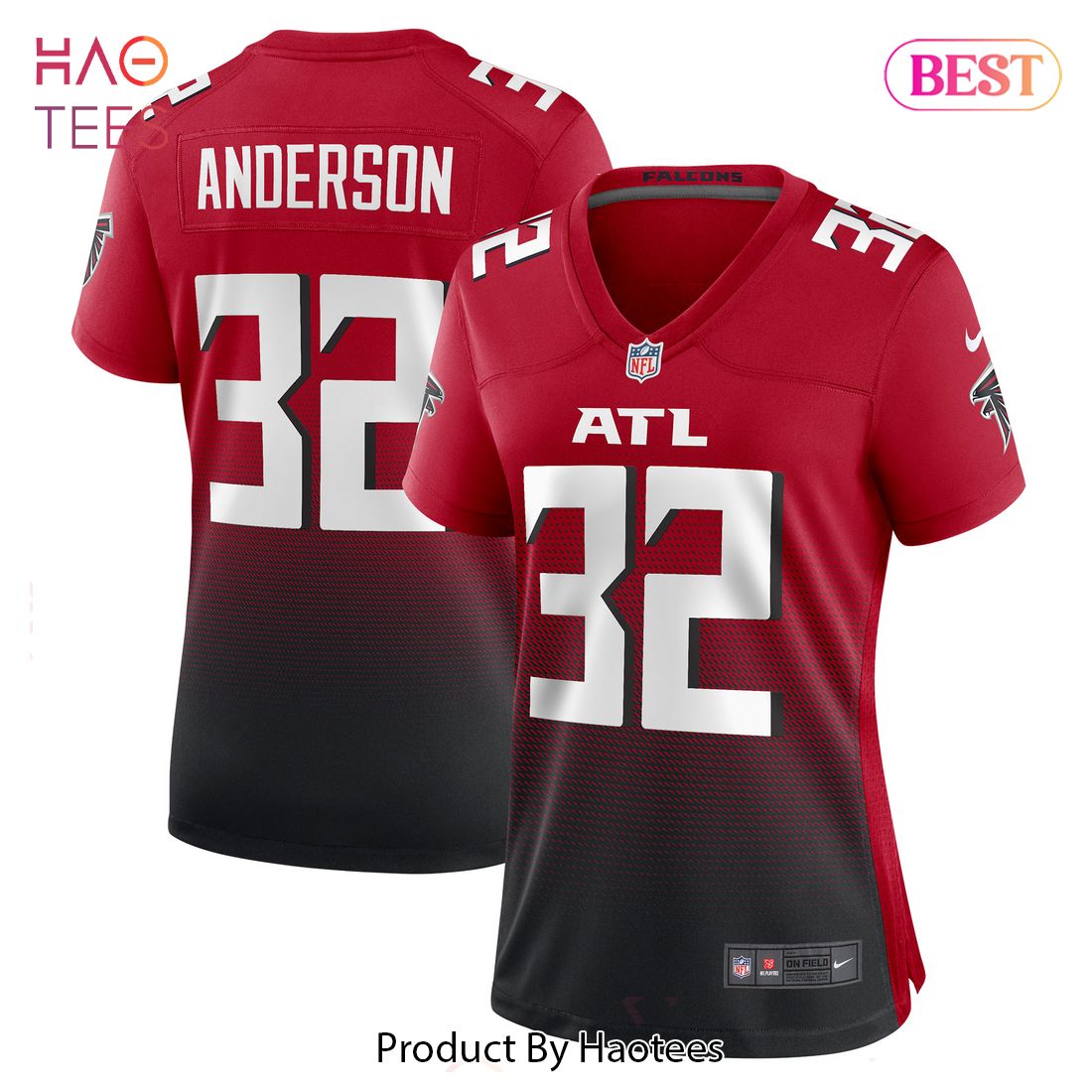 Jamal Anderson Atlanta Falcons Nike Women’s Retired Game Jersey Red