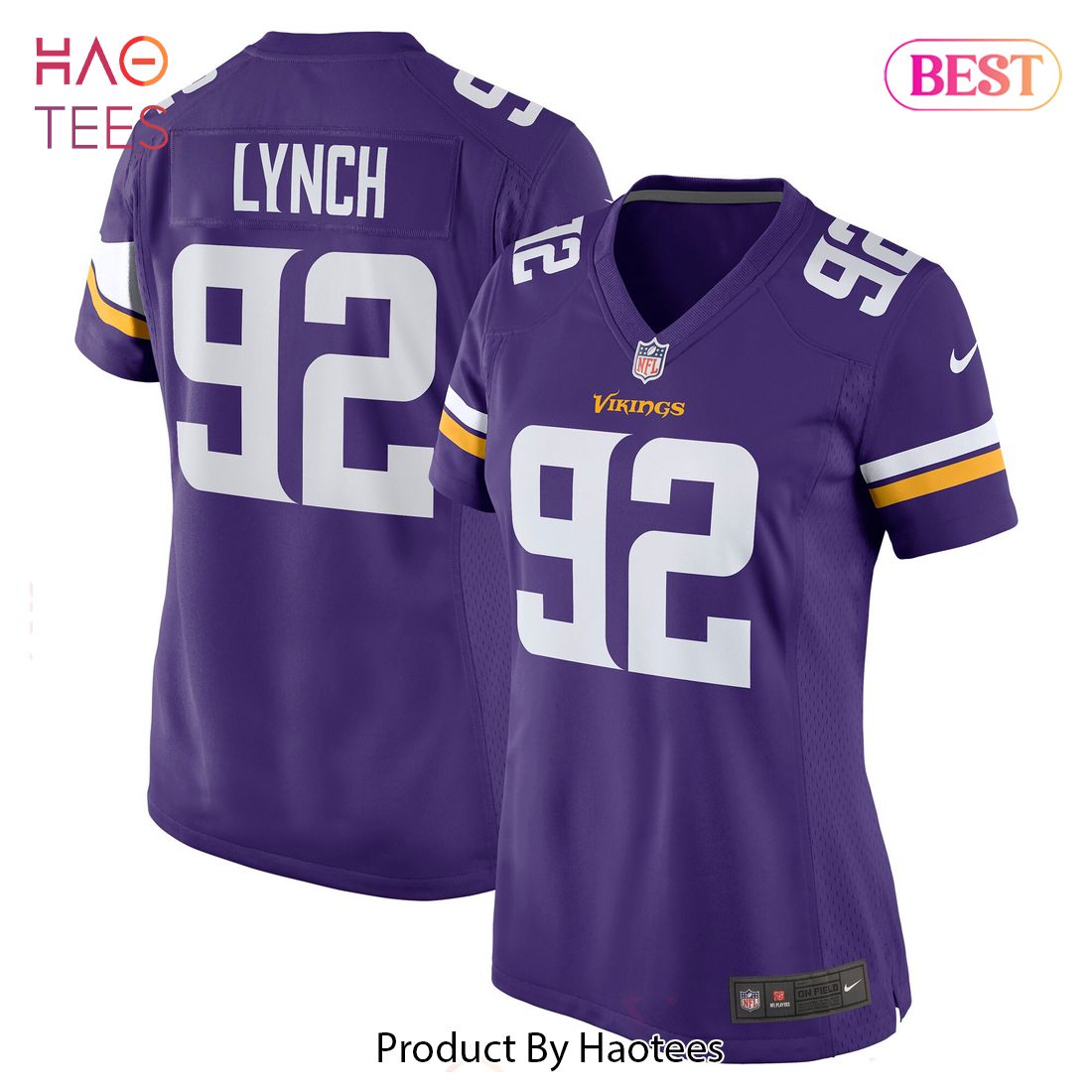 James Lynch Minnesota Vikings Nike Women’s Game Player Jersey Purple Luxury Store