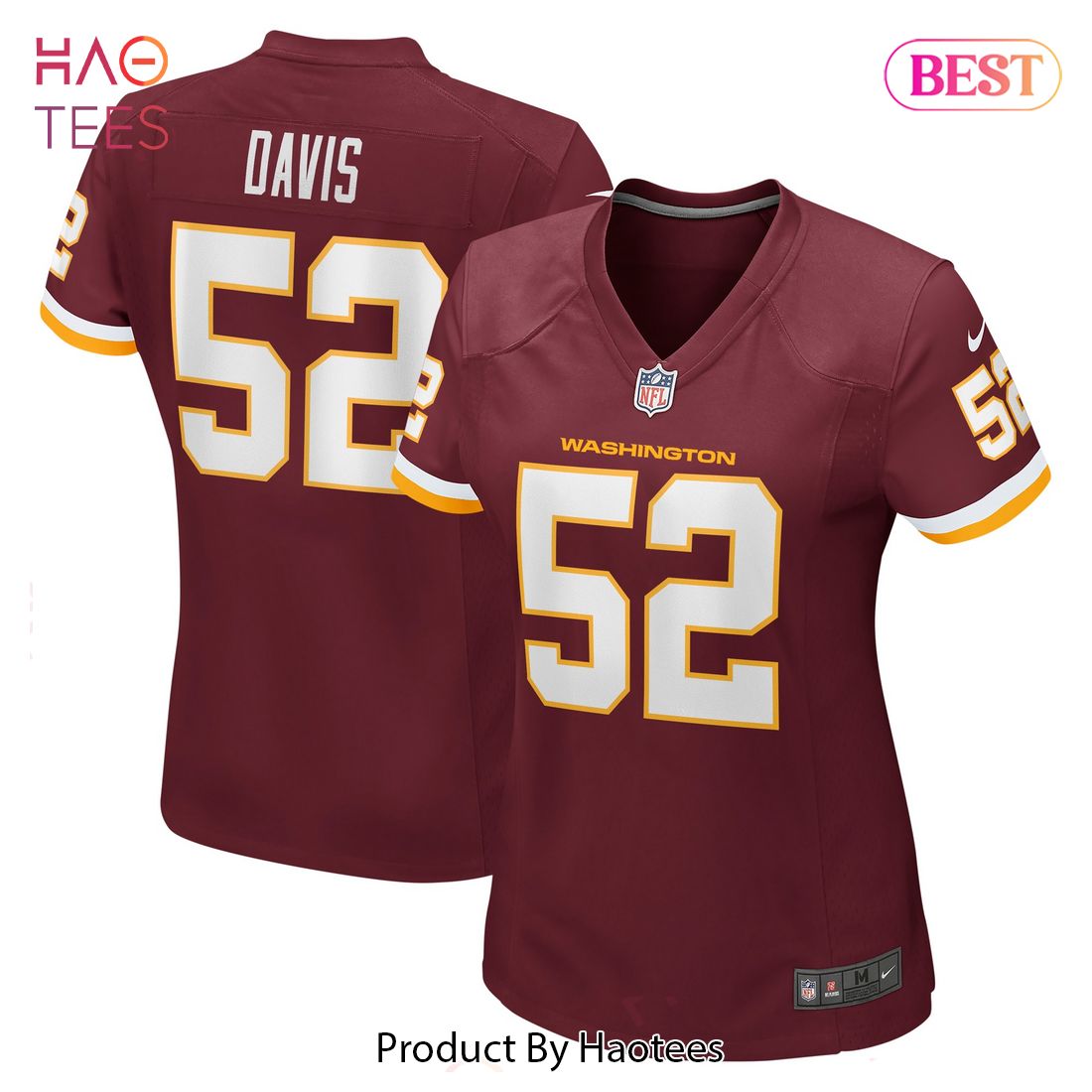 Jamin Davis Washington Football Team Nike Women’s Player Game Jersey Burgundy Luxury Store